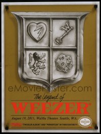6b192 WEEZER signed #29/100 18x24 art print '11 by the artist, Legend of Zelda parody art!