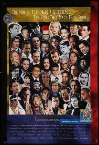 6b780 WARNER BROS: 75 YEARS ENTERTAINING THE WORLD 27x40 video poster '98 many actors!