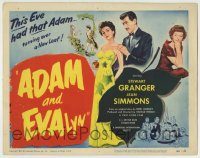 6c033 ADAM & EVALYN TC '50 sexy Jean Simmons had Stewart Granger turning over a new leaf!