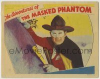 6c433 ADVENTURES OF THE MASKED PHANTOM LC '39 great c/u of masked cowboy Monte Rawlins in costume!