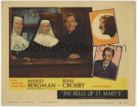 6c471 BELLS OF ST. MARY'S LC #2 R57 Bing Crosby smiling with nuns Ingrid Bergman & Ruth Donnelly!