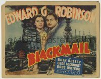 6c076 BLACKMAIL TC '39 Edward G. Robinson escapes from a chain gang, but gets revenge!