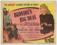 6c077 BLONDIE'S BIG DEAL TC '49 Penny Singleton with Arthur Lake as Dagwood Bumstead!