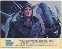 6c486 BLUE MAX LC #6 '66 great close up of pilot George Peppard standing by his airplane!