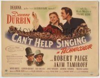 6c093 CAN'T HELP SINGING TC '44 Deanna Durbin in her first Technicolor triumph!