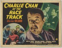 6c104 CHARLIE CHAN AT THE RACE TRACK TC '36 detective Warner Oland, Keye Luke looking for clues!