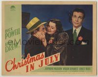 6c512 CHRISTMAS IN JULY LC '40 classic Preston Sturges screwball comedy w/Dick Powell & Ellen Drew