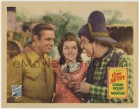 6c519 COMIN' ROUND THE MOUNTAIN LC '36 Ann Rutherford between Gene Autry & Smiley Burnette!