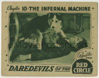 6c535 DAREDEVILS OF THE RED CIRCLE chapter 10 LC '39 c/u of Tuffie the Dog subduing bad guy!