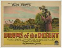 6c146 DRUMS OF THE DESERT TC '27 Warner Baxter, Millner, Native American Indians, Zane Grey!