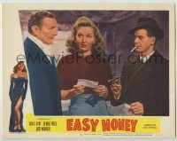 6c567 EASY MONEY LC #4 '49 sexy Greta Gynt waits for man to sign a check for her!