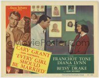 6c572 EVERY GIRL SHOULD BE MARRIED LC #7 '48 c/u of Cary Grant & Betsy Drake by baby portraits!