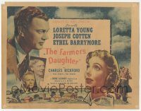 6c159 FARMER'S DAUGHTER TC R54 Loretta Young, Joseph Cotten, Charles Bickford, Ethel Barrymore!