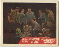 6c575 FEATHERED SERPENT LC '48 Winters as Charlie Chan & others watch doctor examine old man!
