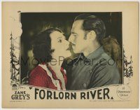 6c590 FORLORN RIVER LC '26 romantic c/u of tough cowboy Jack Holt & Arlette Marchal, Zane Grey!