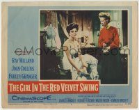 6c608 GIRL IN THE RED VELVET SWING LC #2 '55 Joan Collins as Evelyn Nesbitt Thaw, Richard Fleischer