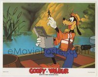 6c614 GOOFY & WILBUR LC R90s first solo Walt Disney Goofy cartoon, cute fishing image!