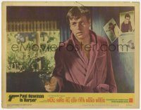 6c624 HARPER LC #3 '66 great close up of Robert Wagner wearing bath robe & pointing gun!