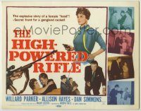 6c210 HIGH-POWERED RIFLE TC '60 Willard Parker, sexy bad girl Allison Hayes pointing gun!