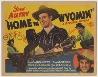 6c217 HOME IN WYOMIN' TC '42 Gene Autry, Fay McKenzie, Smiley Burnette as Frog & young Tadpole!