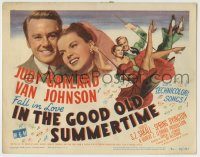 6c231 IN THE GOOD OLD SUMMERTIME TC '49 wonderful art of Judy Garland & Van Johnson swinging!