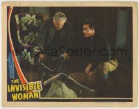 6c661 INVISIBLE WOMAN LC '40 special fx scene of transparent Virginia Bruce w/ Barrymore & Howard!