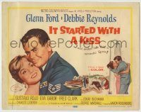 6c234 IT STARTED WITH A KISS TC '59 romantic images of Glenn Ford & Debbie Reynolds in Spain!