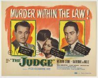 6c243 JUDGE TC '49 Milburn Stone killed with the law, Katherine DeMille killed with love!