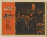 6c689 KING CREOLE LC #8 '58 great full-length image of Elvis Presley with guitar on stage!