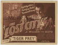 6c278 LOST CITY chapter 5 TC '35 cool high-voltage jungle sci-fi serial, Tiger Prey!