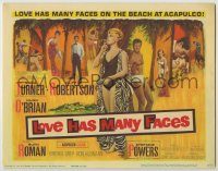 6c280 LOVE HAS MANY FACES TC '65 sexy Lana Turner, Cliff Robertson, Hugh O'Brian, Ruth Roman!