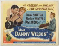 6c293 MEET DANNY WILSON TC '51 c/u of Shelley Winters embracing Frank Sinatra at fancy party!