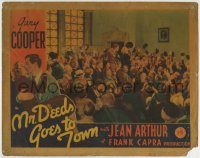 6c747 MR. DEEDS GOES TO TOWN LC '36 Gary Cooper & Jean Arthur at climax of the movie, Frank Capra!