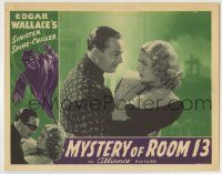 6c753 MYSTERY OF ROOM 13 LC '41 pretty blonde resists man, Edgar Wallace's sinister spine-chiller!