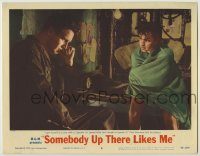 6c871 SOMEBODY UP THERE LIKES ME LC #8 '56 Paul Newman tells Sal Mineo he got himself in a jam!