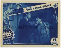 6c873 SOS COAST GUARD chapter 4 LC '37 art of Bela Lugosi in border, guy getting punched, Republic!