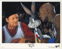 6c875 SPACE JAM LC '96 Bugs Bunny between Michael Jordan & Bill Murray on the basketball court!