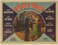 6c889 STATE FAIR LC '33 Lew Ayres & Janet Gaynor smile at each other by ticket booth!