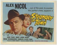 6c384 STRANGER IN TOWN TC '59 Alex Nicol comes from out of the past to expose the perfect crime!