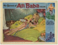 6c908 SWORD OF ALI BABA LC #4 '65 great close up of sexy Jocelyn Lane in skimpy harem girl outfit!