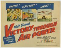 6c408 VICTORY THROUGH AIR POWER TC '43 most fascinating World War II story Disney ever told, rare!