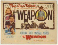 6c412 WEAPON TC '57 Steve Cochran, Lizabeth Scott, this gun talked, directed by Val Guest!