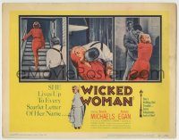 6c415 WICKED WOMAN TC '53 bad girl Beverly Michaels lives up to every scarlet letter of her name!