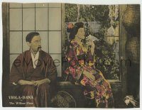 6c989 WILLOW TREE LC '20 man eyes Japanese Viola Dana sitting in window with bird perched on hand!