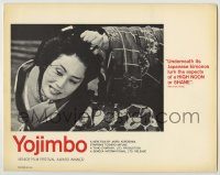 6c997 YOJIMBO LC '61 directed by Akira Kurosawa, close up of woman in peril, classic!