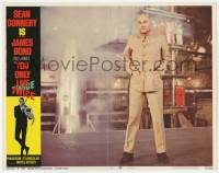 6c999 YOU ONLY LIVE TWICE LC #6 '67 close up of Donald Pleasence as James Bond villain Blofeld!