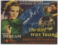 6c419 YOUNG & INNOCENT TC '38 Alfred Hitchcock's successor to 39 Steps, The Girl was Young, rare!