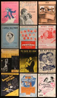 6d205 LOT OF 14 SHEET MUSIC '20s-50s great songs from a variety of different movies!