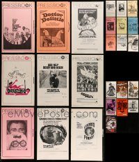 6d078 LOT OF 25 CUT PRESSBOOKS '70s great advertising for a variety of different movies!