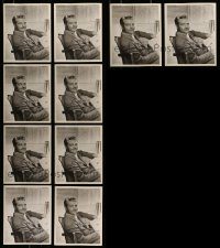 6d333 LOT OF 10 RED SKELTON 8X10 PUBLICITY PHOTOS WITH FACSIMILE AUTOGRAPHS '70s great portraits!